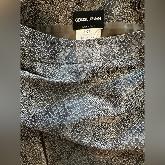 Vintage Armani Snake Print Skirt - Picture 2 of 2